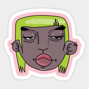 Y2K girl Sticker